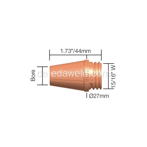 TWECO # 4 Style 16mm MIG-Gasabschirmung